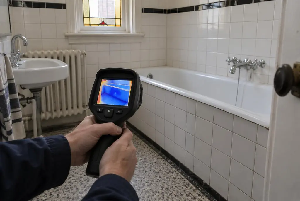 Lekdetectie Driebergen-Rijsenburg – onderzoek in een badkamer van een oudere woning