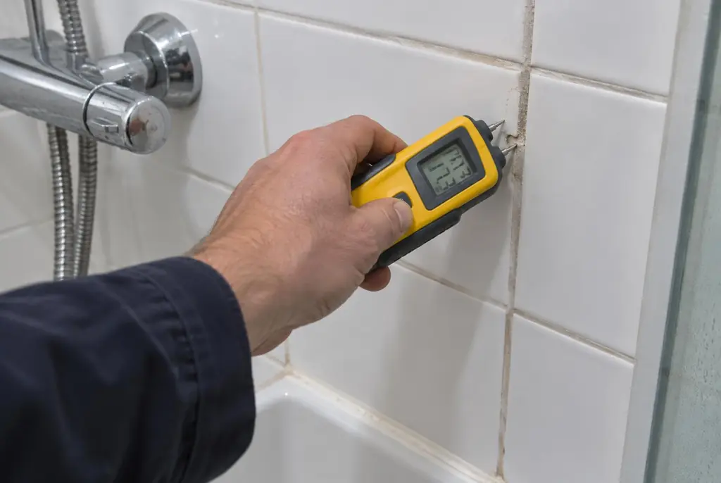 Lekdetectie Driebergen-Rijsenburg – vochtmeter op badkamertegels bij de douche